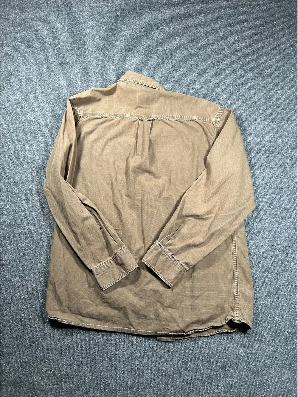 RedHead Men's Long Sleeve Button-Up Shirt in Tan, Size M